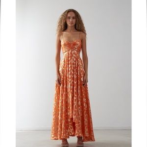 Adele metallic cutout dress from DELFI